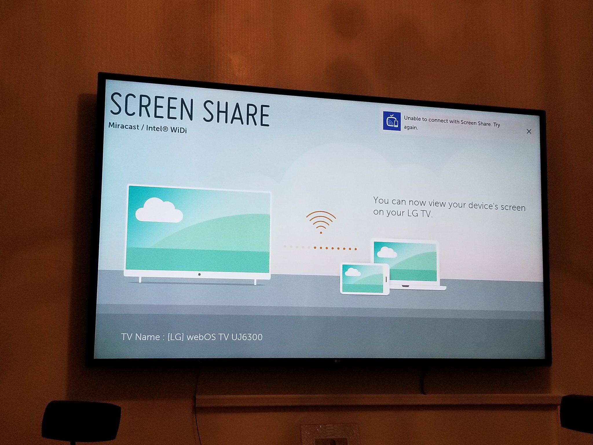share screen to tv