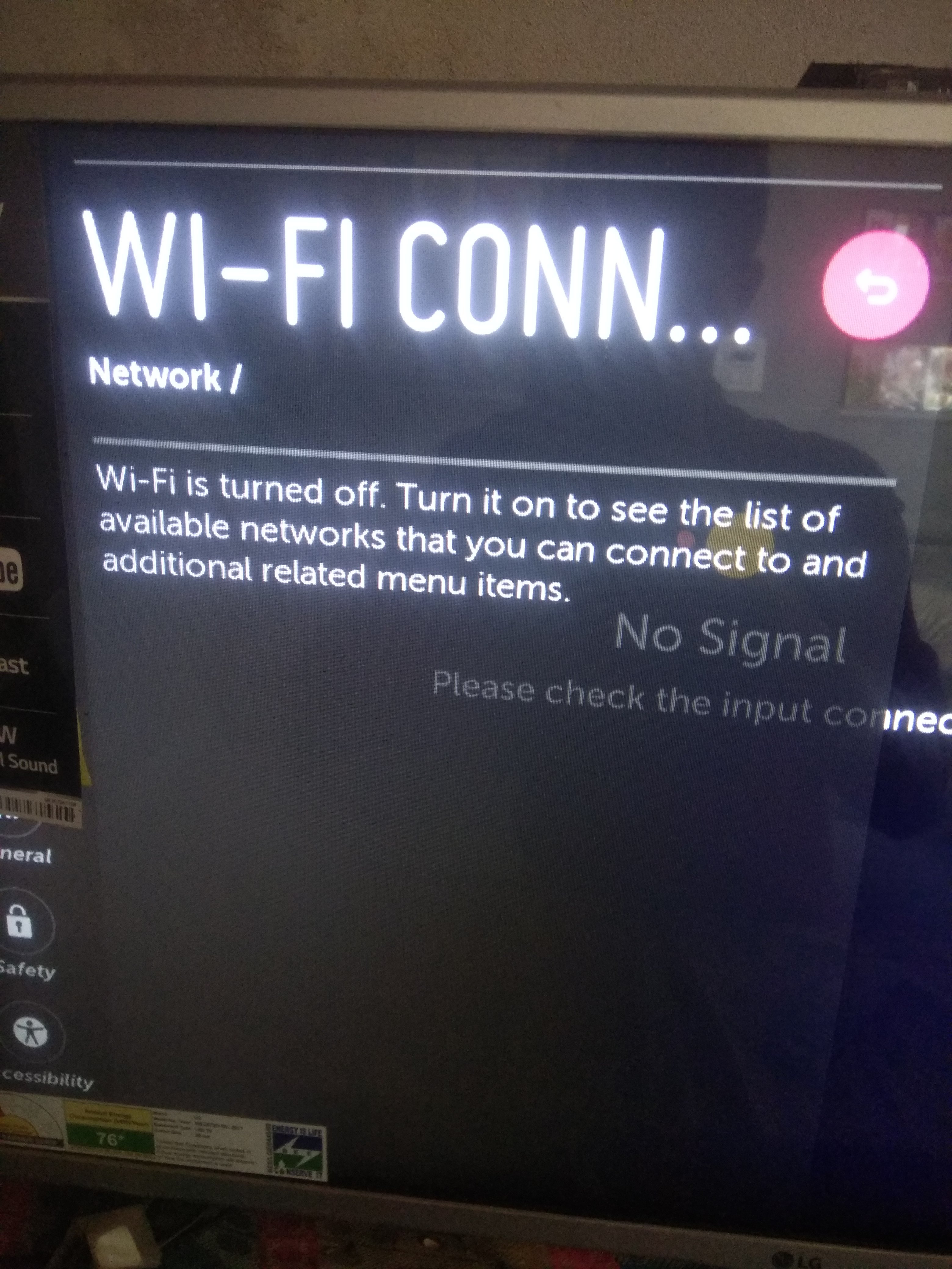 Wifi Turned Off Issue Lg Webos Smart Tv Questions Lg Webos